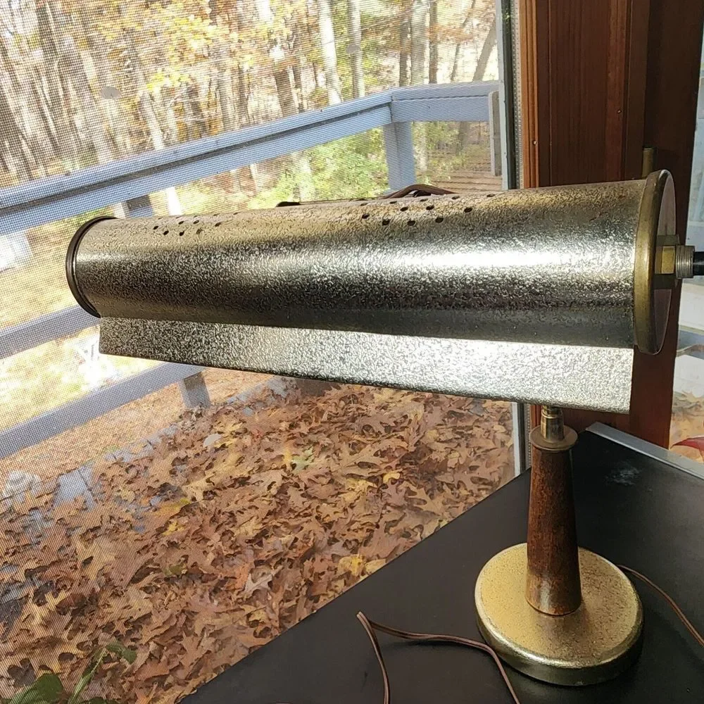 Vintage‎ Irmischer Century Modern Bankers Desk Piano Study Task Lamp W/Bulb